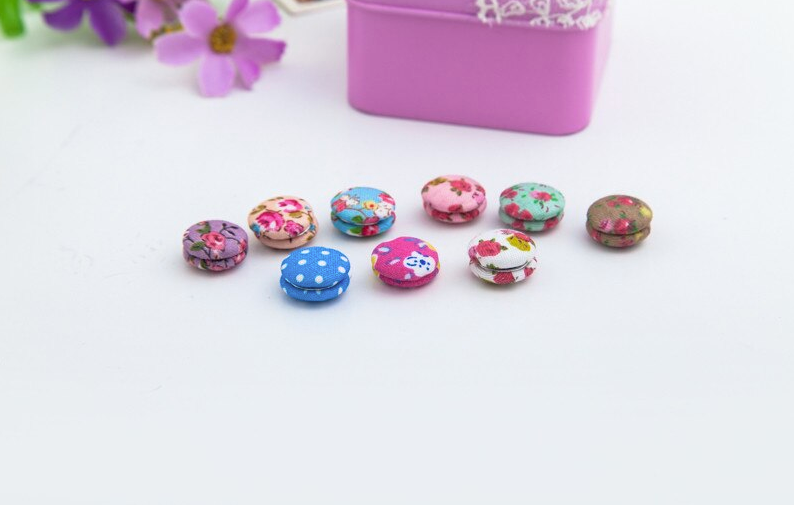 12 Pcs Fabric Woven Floral Magnetic Hijab Brooch