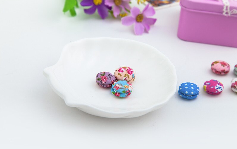 12 Pcs Fabric Woven Floral Magnetic Hijab Brooch