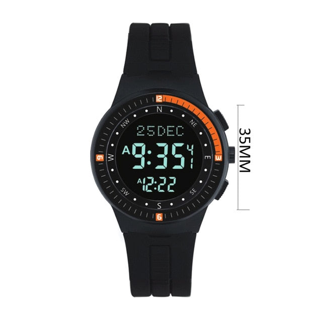 Casual Sporty Azan Wrist Watch with Prayer Alarm Qibla and Hijri Calendar