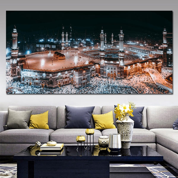 Mecca Landscape HD Islamic Canvas Art