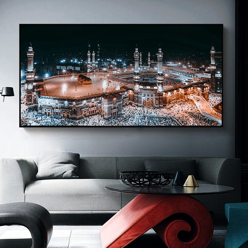 Mecca Landscape HD Islamic Canvas Art