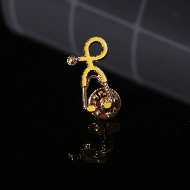 2 Pcs Vintage Stethoscope Hijab Pin